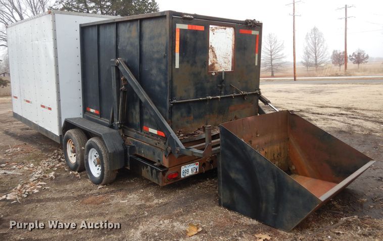 image for item DK7556 2017 Shop built  refuse trailer