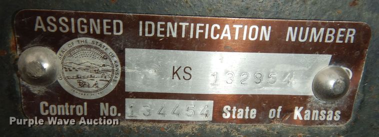 image for item DK7556 2017 Shop built  refuse trailer