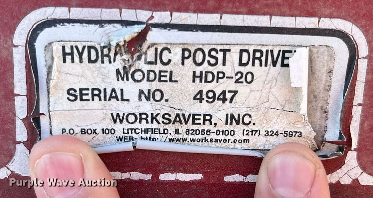 image for item DS2655 WorkSaver HDP-20  post driver
