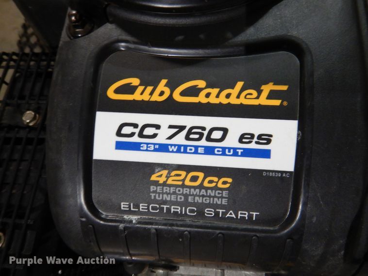 image for item IO9250 2013 Cub Cadet  lawn mower