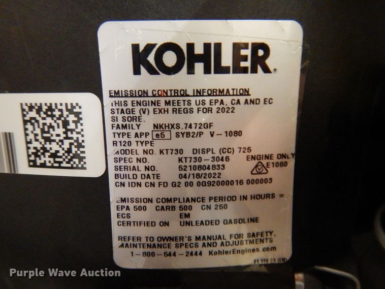 image for item IO9252 2022 Cub Cadet LT46  lawn mower