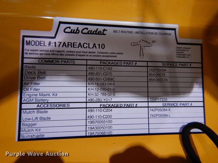 image for item IO9253 2022 Cub Cadet Ultima ZT1  ZTR lawn mower