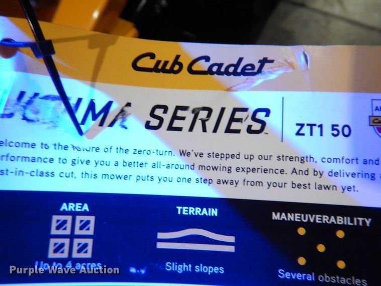 image for item IO9253 2022 Cub Cadet Ultima ZT1  ZTR lawn mower