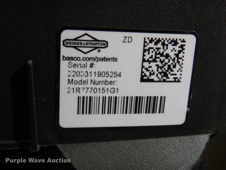 image for item IO9255 2022 DeWalt DW33  lawn mower