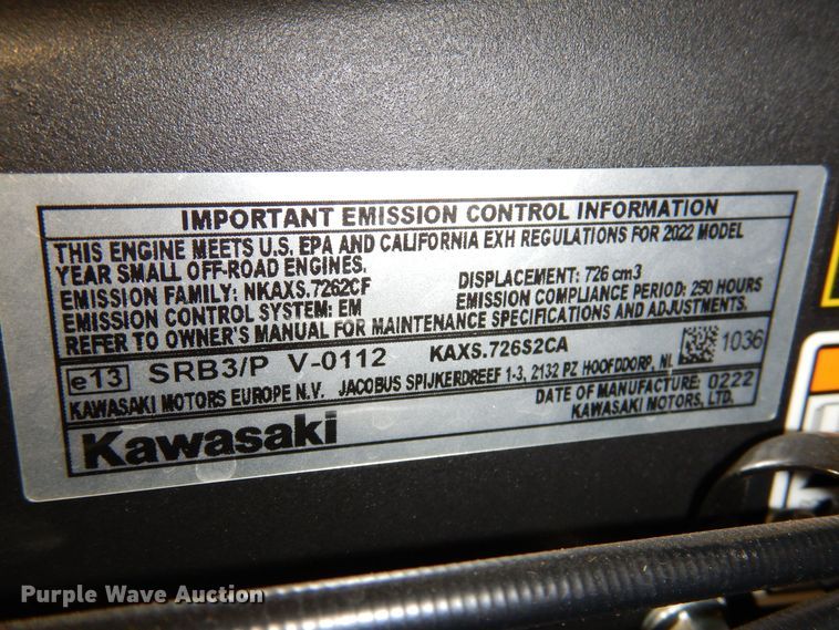 image for item IO9258 2022 Husqvarna TS354XD  lawn mower