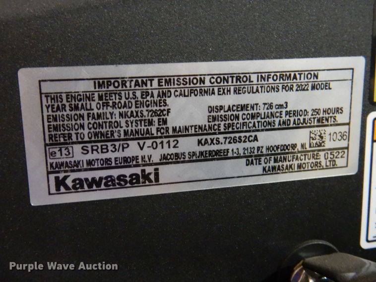 image for item IO9260 2022 Husqvarna TS354XD  lawn mower