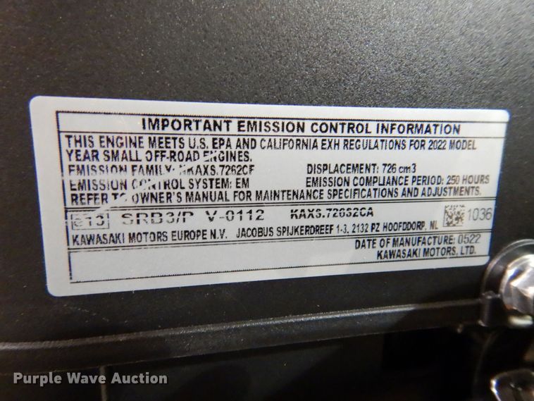 image for item IO9266 2022 Husqvarna TS354XD  lawn mower