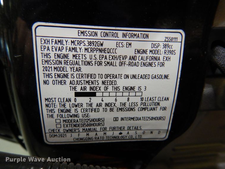 image for item IO9280 2021 Husqvarna ST330  snow blower