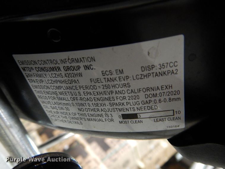 image for item IO9284 2020 Cub Cadet 3X  snow blower