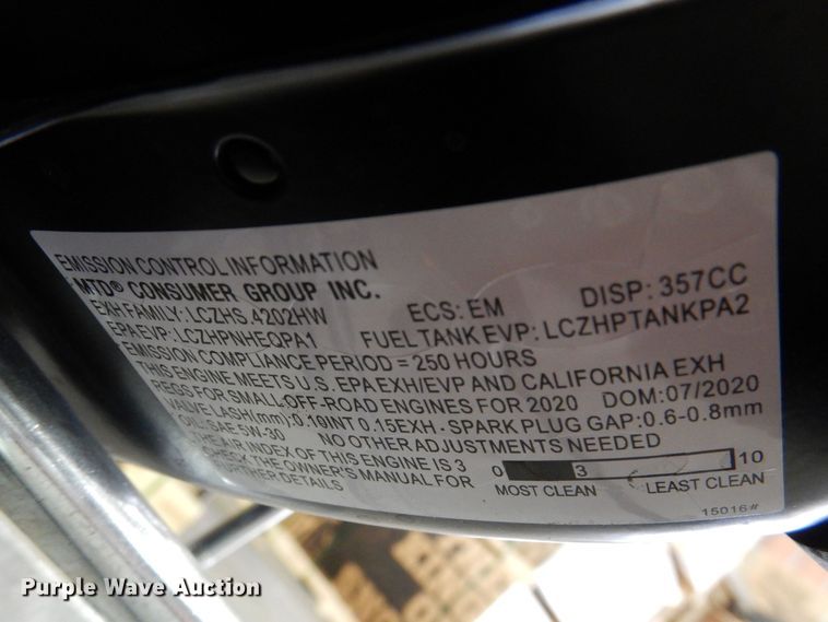 image for item IO9285 2020 Cub Cadet 3X  snow blower