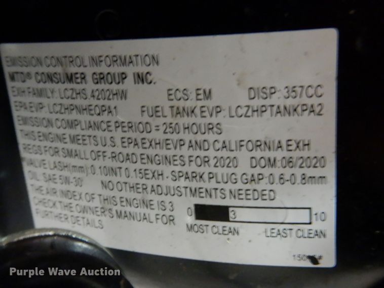 image for item IO9288 2020 Cub Cadet 3X  snow blower