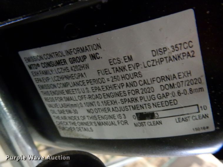 image for item IO9289 2020 Cub Cadet 3X  snow blower