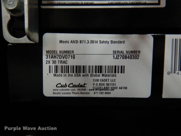 image for item IO9294 2020 Cub Cadet 2X  snow blower