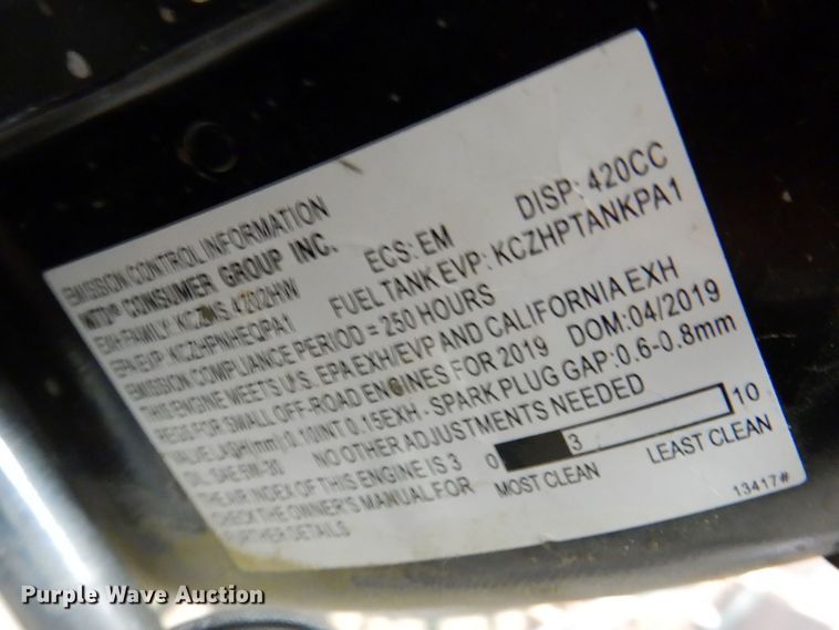 image for item IO9298 2019 Cub Cadet 3X  snow blower