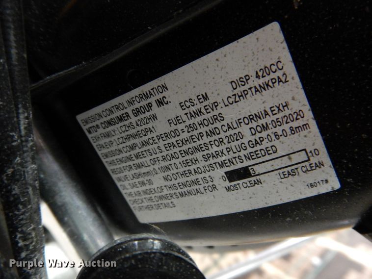 image for item IO9299 2020 Cub Cadet 3X  snow blower