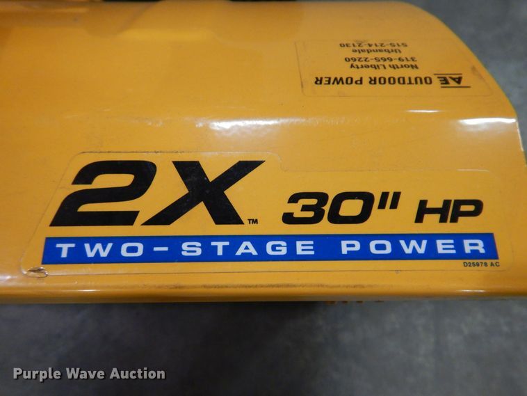 image for item IO9301 2020 Cub Cadet 2X  snow blower