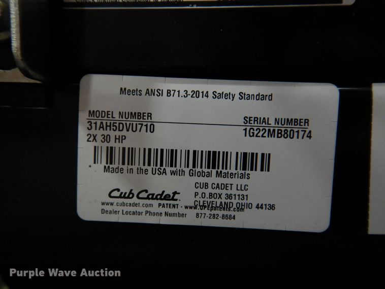 image for item IO9302 2020 Cub Cadet 2X  snow blower