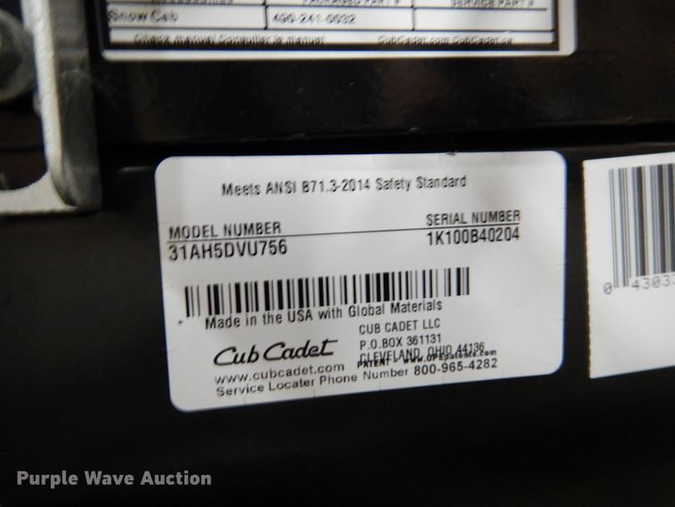 image for item IO9306 2020 Cub Cadet 2X  snow blower