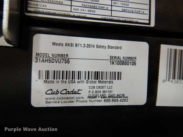 image for item IO9307 2020 Cub Cadet 2X  snow blower