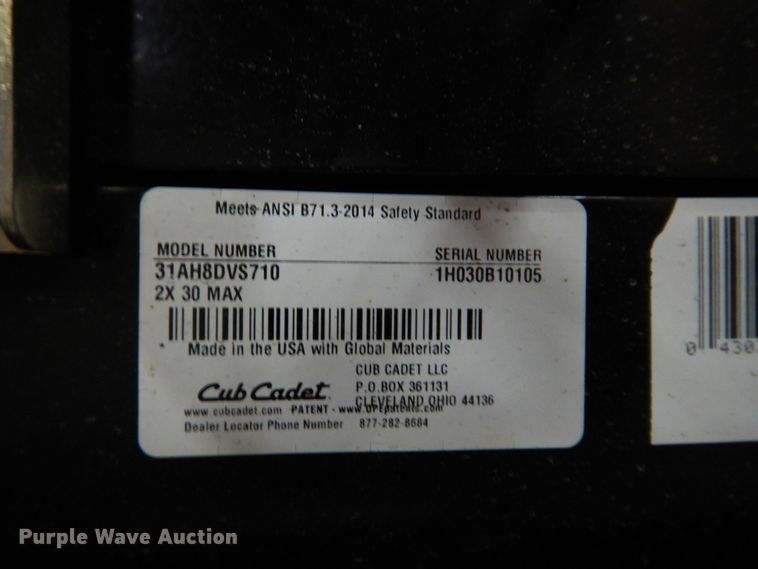 image for item IO9316 2019 Cub Cadet 2X  snow blower