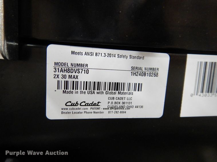 image for item IO9318 2020 Cub Cadet 2X  snow blower