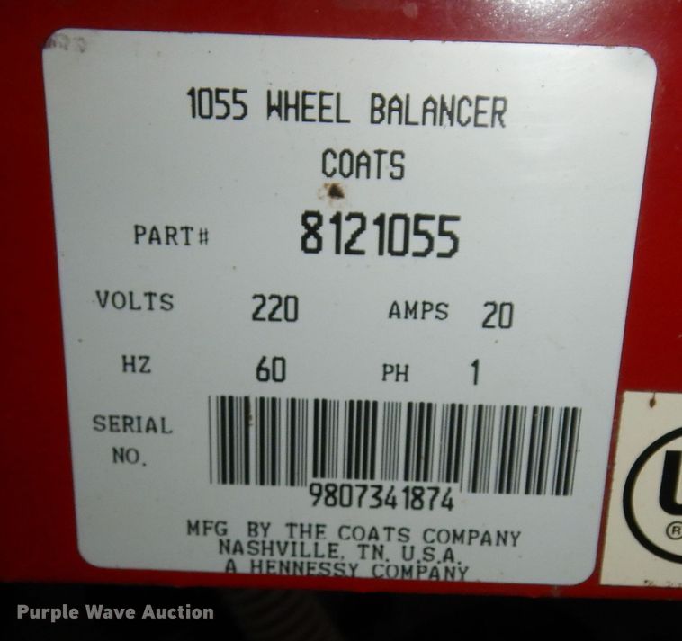 image for item JQ9979 Coats 1055  wheel balancer