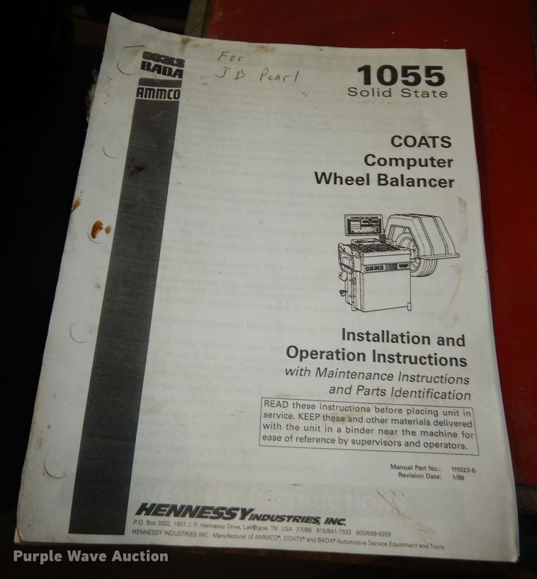 image for item JQ9979 Coats 1055  wheel balancer