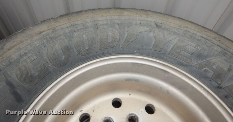 image for item JQ9981 (4) Goodyear 445/65R22.5 tires and wheels