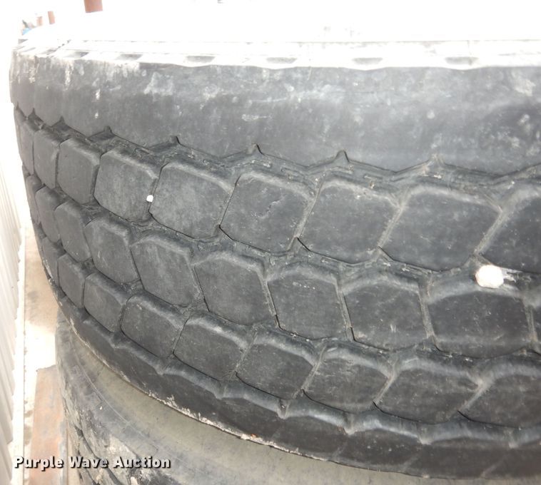 image for item JQ9981 (4) Goodyear 445/65R22.5 tires and wheels