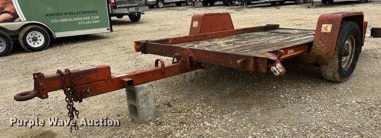 image for item JU9696 1989 Ditch Witch S5A  tilt deck equipment trailer