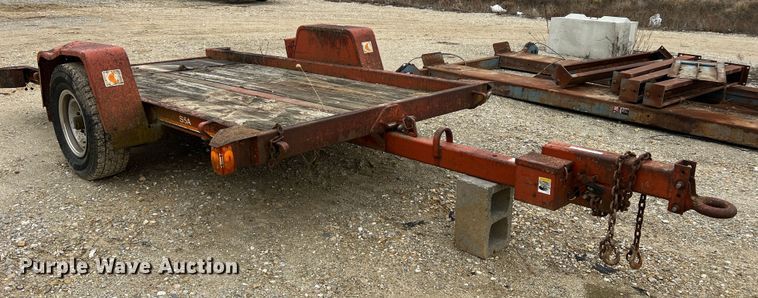 image for item JU9696 1989 Ditch Witch S5A  tilt deck equipment trailer