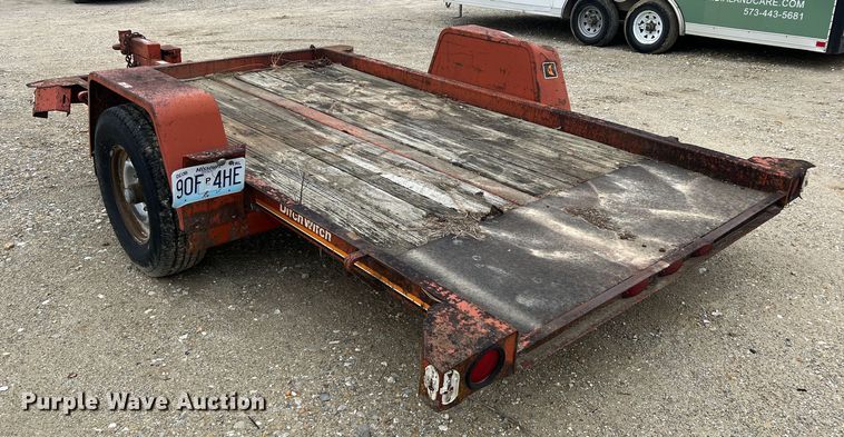 image for item JU9696 1989 Ditch Witch S5A  tilt deck equipment trailer