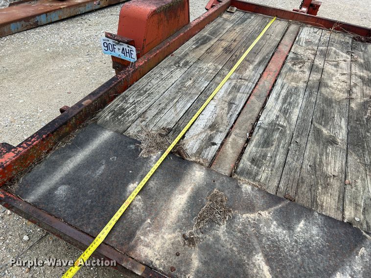 image for item JU9696 1989 Ditch Witch S5A  tilt deck equipment trailer