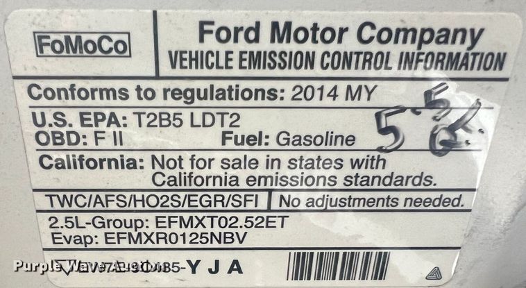 image for item JU9756 2014 Ford Escape S  SUV