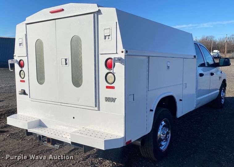 image for item JW9230 2007 Dodge Ram 2500HD  Quad Cab utility bed pickup truck