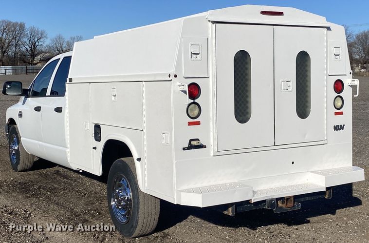 image for item JW9230 2007 Dodge Ram 2500HD  Quad Cab utility bed pickup truck