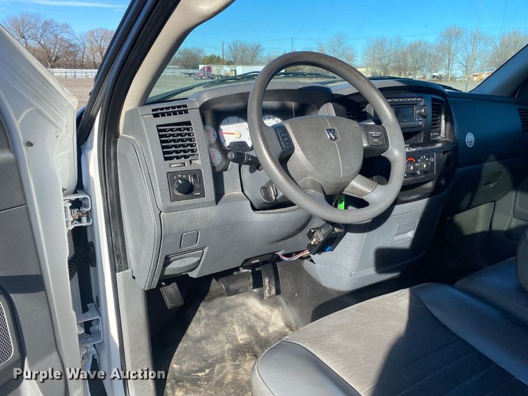 image for item JW9230 2007 Dodge Ram 2500HD  Quad Cab utility bed pickup truck