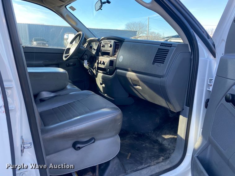 image for item JW9230 2007 Dodge Ram 2500HD  Quad Cab utility bed pickup truck