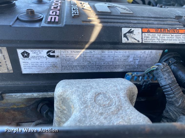 image for item JW9230 2007 Dodge Ram 2500HD  Quad Cab utility bed pickup truck