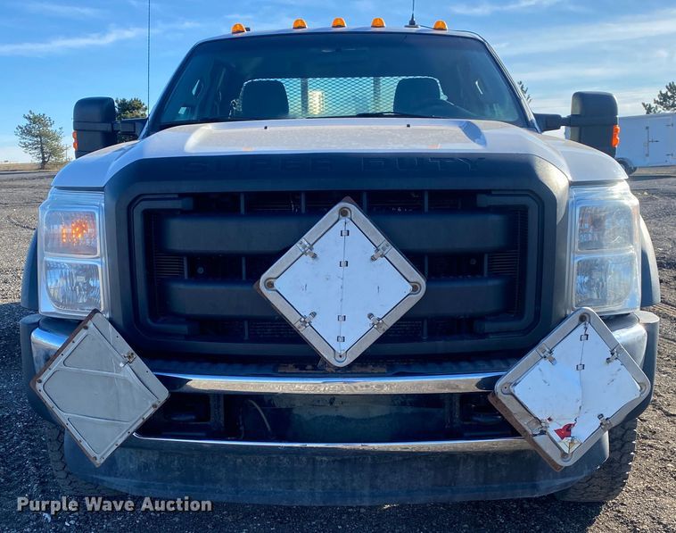 image for item JW9231 2012 Ford F550 Super Duty SuperCab flatbed truck