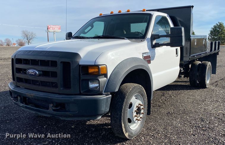 image for item JW9263 2008 Ford F450 Super Duty  dump flatbed truck