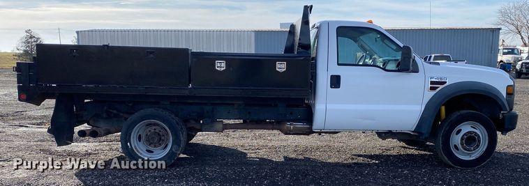 image for item JW9263 2008 Ford F450 Super Duty  dump flatbed truck