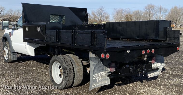 image for item JW9263 2008 Ford F450 Super Duty  dump flatbed truck