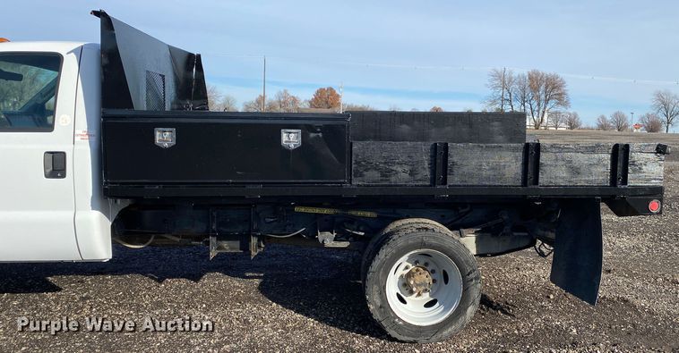 image for item JW9263 2008 Ford F450 Super Duty  dump flatbed truck