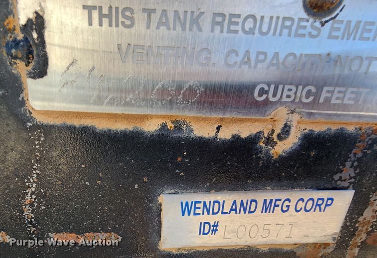 image for item KC9708 Wendland MFG Corporation  oil tank