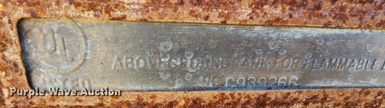 image for item KC9709 Wendland MFG Corporation  oil tank