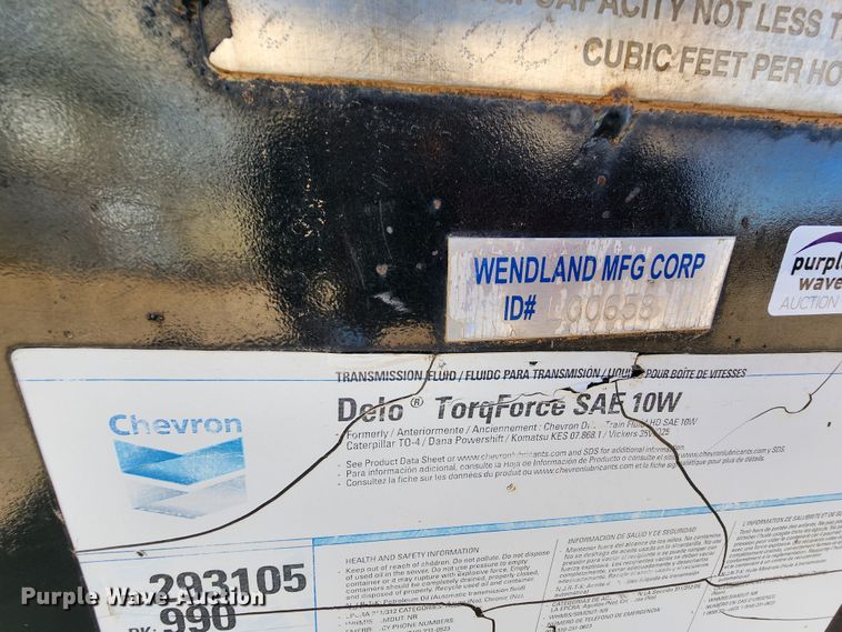 image for item KC9711 Wendland MFG Corporation  oil tank