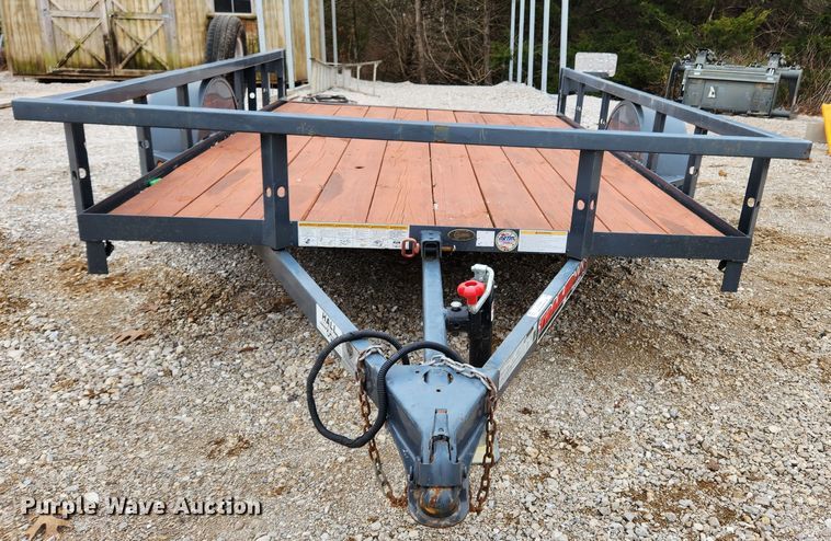 image for item KT9489 2016 Trailerman  tilt deck utility trailer