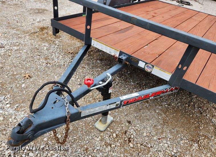 image for item KT9489 2016 Trailerman  tilt deck utility trailer