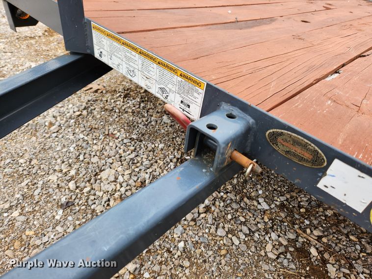 image for item KT9489 2016 Trailerman  tilt deck utility trailer